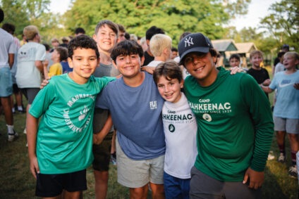 Group of young campers