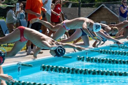 Co-ed swim meet with Camp Danbee